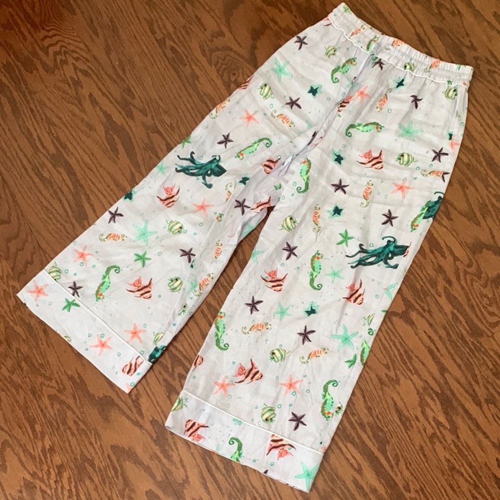Hill House Skylar Pants in Sea Creatures Print 🐠 - Picture 4 of 7